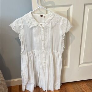 Free People White Mini Dress